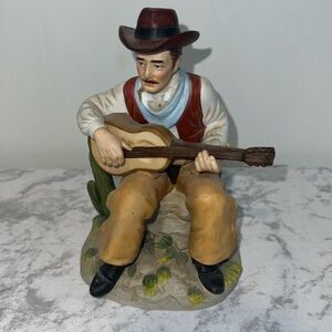 Vintage HOMCO Cowboy playing the Guitar Figurine